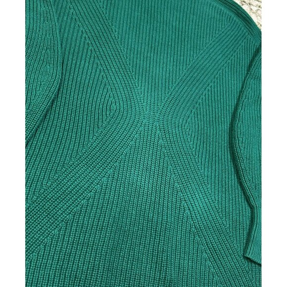 CAbi Lucky Bright Green Oversized Cardigan Balloon Sleeve Size Small - Picture 7 of 10